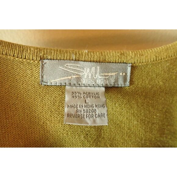 SML Designs Large Knit Tank Top Cropped Sweat Green - Picture 5 of 6